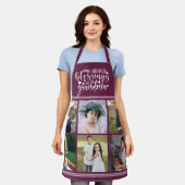 おばあちゃんフォトコラージュもっとも偉大恵み エプロン (着用した状態)