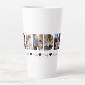 おばあちゃんフォトコラージュラテMAG 7枚 カフェラテマグ (正面)