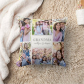 おばあちゃんフォトコラージュ家族 クッション (ブランケット)