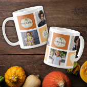 おばあちゃんフォトコラージュ秋コーヒーマグ コーヒーマグカップ