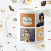 おばあちゃんフォトコラージュ秋コーヒーマグ コーヒーマグカップ