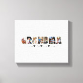 おばあちゃんフォトコラージュCanvas 7枚 キャンバスプリント (正面)