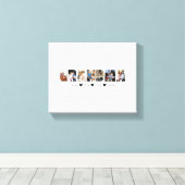 おばあちゃんフォトコラージュCanvas 7枚 キャンバスプリント (インサイチュ (ウッドフロア))