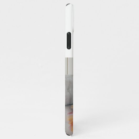 おばあちゃんフォトスカイブルータイポグラフィ iPhoneケース (右側)