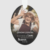 おばあちゃんフォトトリビュートクリスマスツリーオーナメント オーナメント (正面)