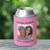 おばあちゃんフォトピンク 缶クーラー