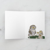 おばあちゃんフクロストーリーテリングクリスマスカード シーズンカード (内部)