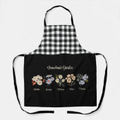 おばあちゃんフラワーガーデンカスタム5名ヴィンテージフローラ エプロン (正面)