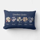 おばあちゃんフラワーガーデンカスタム5名ヴィンテージフローラ ランバークッション (正面)