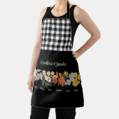 おばあちゃんフラワーガーデンカスタム7名前ヴィンテージフローラ エプロン (インサイチュ)