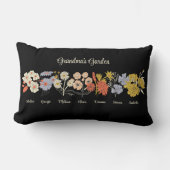 おばあちゃんフラワーガーデンカスタム7名前ヴィンテージフローラ ランバークッション (正面)