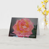 おばあちゃんフランスのの誕生日カード カード (黄色い花)