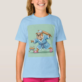 おばあちゃんブルドッグと脱出パイbyナターシャU Tシャツ