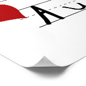 おばあちゃんプリントTシャツとギフト ポスター (角)