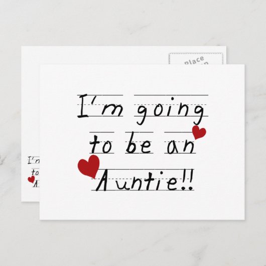 おばあちゃんプリントTシャツとギフト ポストカード (正面/裏面)