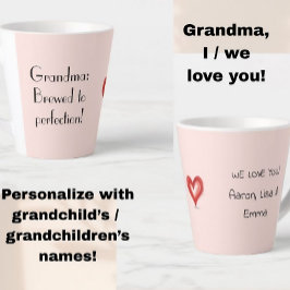 おばあちゃんプレゼント、大好き。 カフェラテマグ