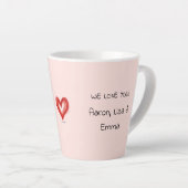 おばあちゃんプレゼント、大好き。 カフェラテマグ (右アングル)