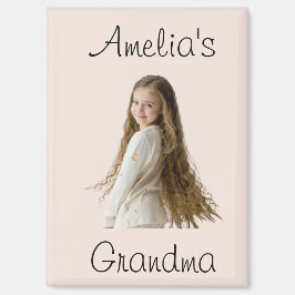 おばあちゃんプレゼント – 孫の写真&名前 –  マグネット