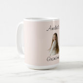 おばあちゃんプレゼント – 孫の名前&写真 – コーヒーマグカップ (正面左)