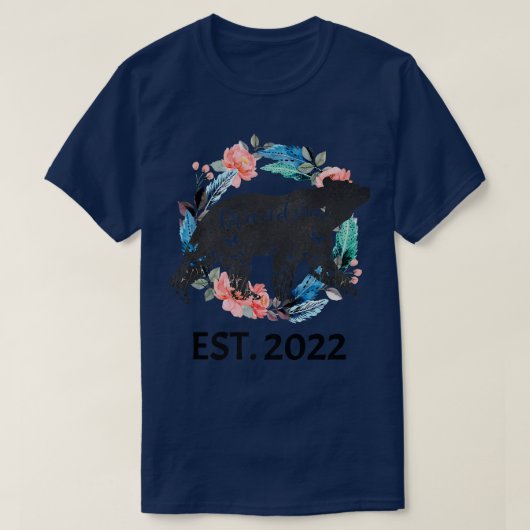 おばあちゃんベアエスト2022新生児妊娠母 Tシャツ (デザイン正面)