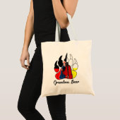 おばあちゃんベア先住民アメリカンTシャツ トートバッグ (正面(商品))