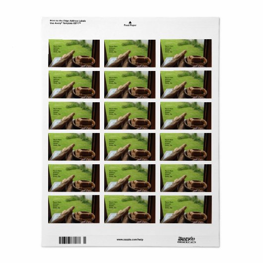 おばあちゃんベーキング住所 シール (フルシート)