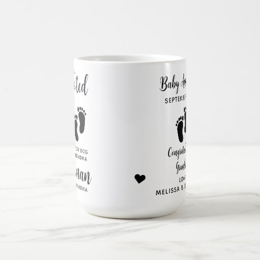 おばあちゃんペットドパーソナライズされたッグの愛人に昇進 モーフィングマグカップ (中央)