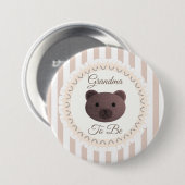 おばあちゃんボタンベアーウッドランズテーマ 缶バッジ (正面&裏面)