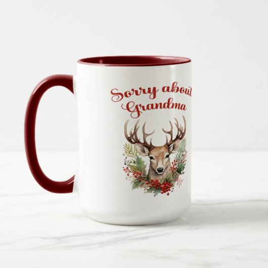 おばあちゃんマグごめんね マグカップ (左)