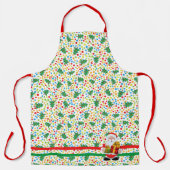おばあちゃんママのためのクリスマスサンタクロースおもしろいギフト エプロン (正面)