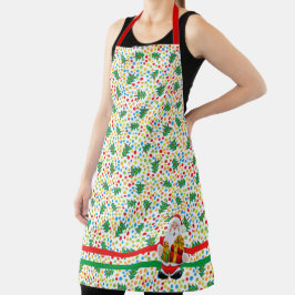 おばあちゃんママのためのクリスマスサンタクロースおもしろいギフト エプロン