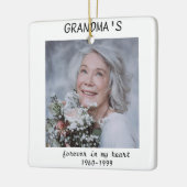 おばあちゃんメモリアルセラミックオーナメント セラミックオーナメント (左)