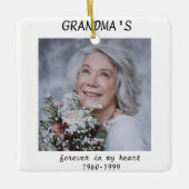 おばあちゃんメモリアルセラミックオーナメント セラミックオーナメント (正面)