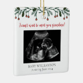 おばあちゃんメリークリスマス超音波写真 セラミックオーナメント (右)