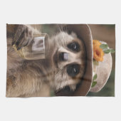 おばあちゃんメルカトのワイン時間。 キッチンタオル (横)