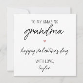 おばあちゃんモダンのかわいいバレンタインデーのカード カード (正面)