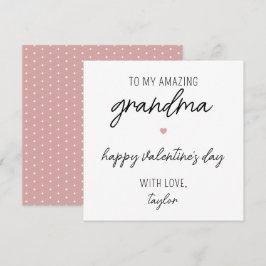 おばあちゃんモダンのかわいいバレンタインデーのカード カード