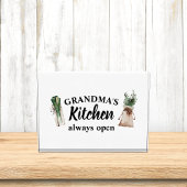 おばあちゃんモダンの台所はいつも開いたギフト最高のだ フォトブロック