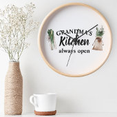 おばあちゃんモダンの台所はいつも開いたギフト最高のだ 壁時計