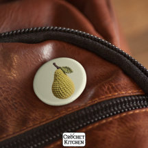 おばあちゃんモダンイエローグリーンクロチェットナシフルーツ