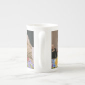おばあちゃんモダン用フォトコラージュマグカップ ボーンチャイナマグカップ (裏面)