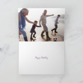 おばあちゃんモダン用フォト誕生日カード カード (内部)