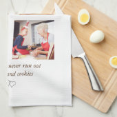 おばあちゃんモダン4枚の写真 キッチンタオル (四つ折り)