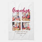 おばあちゃんモダン4枚の写真 キッチンタオル (縦)