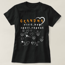 おばあちゃんモード:訪問、ハグ、台無し、リピート Tシャツ