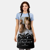 おばあちゃんユニークフォトエプロン エプロン (着用した状態)