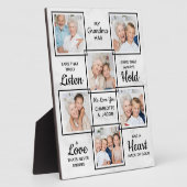 おばあちゃんユニーク写真コラージュ フォトプラーク (側面)