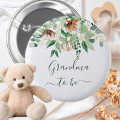 おばあちゃんユーカリ緑のボタン 缶バッジ