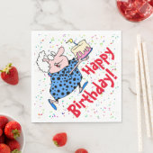 おばあちゃんユーモアのあるお誕生日ケーキパーティー紙 スタンダードランチョンナプキン (インサイチュ)