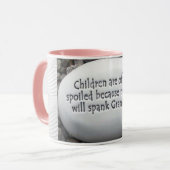 おばあちゃんユーモアのマグカップ マグカップ (正面左)